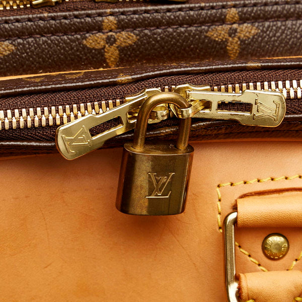 ルイ ヴィトン モノグラム アリゼ M41399 ブラウン  レザー PVC ボストンバッグ ショルダーバッグ 2WAY メンズ LOUIS VUITTON 【中古】