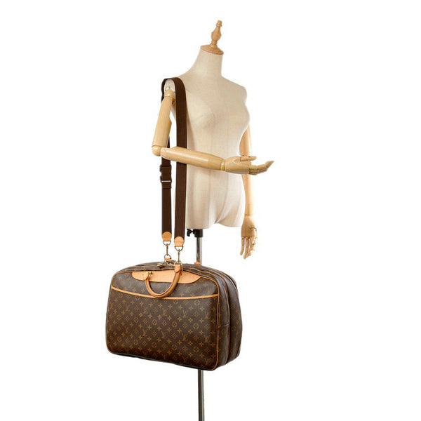 ルイ ヴィトン モノグラム アリゼ M41399 ブラウン  レザー PVC ボストンバッグ ショルダーバッグ 2WAY メンズ LOUIS VUITTON 【中古】