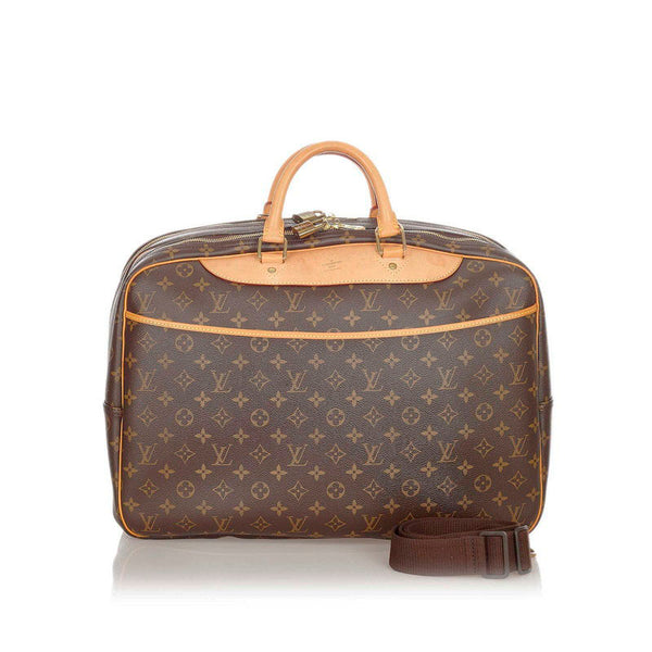 ルイ ヴィトン モノグラム アリゼ M41399 ブラウン  レザー PVC ボストンバッグ ショルダーバッグ 2WAY メンズ LOUIS VUITTON 【中古】