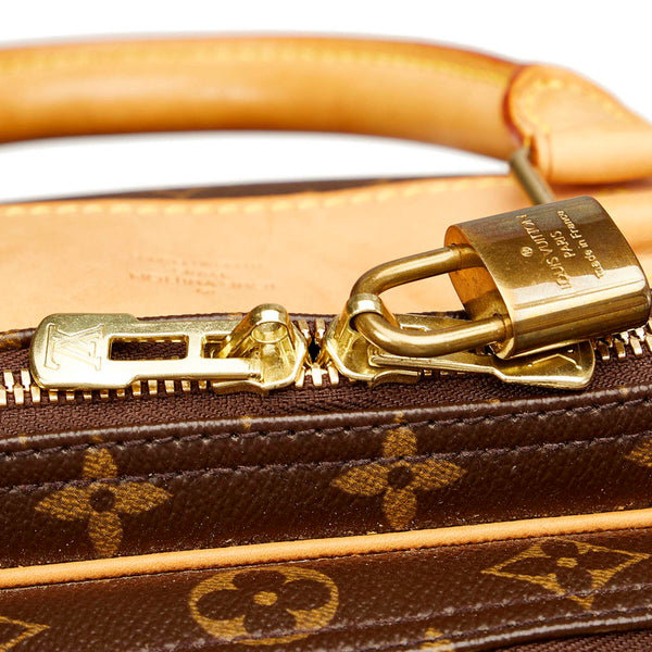 ルイ ヴィトン モノグラム アリゼ M41399 ブラウン  レザー PVC ボストンバッグ ショルダーバッグ 2WAY メンズ LOUIS VUITTON 【中古】