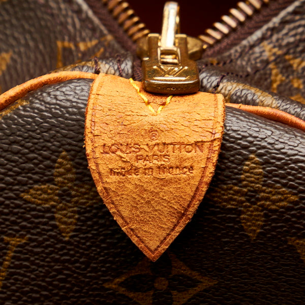 ルイ ヴィトン モノグラム キーポル45 M41428 ブラウン レザー PVC ボストンバッグ レディース LOUIS VUITTON 【中古】