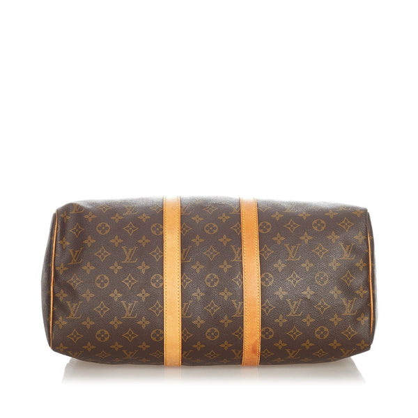 ルイ ヴィトン モノグラム キーポル45 M41428 ブラウン PVC レザー ボストンバッグ レディース LOUIS VUITTON 【中古】