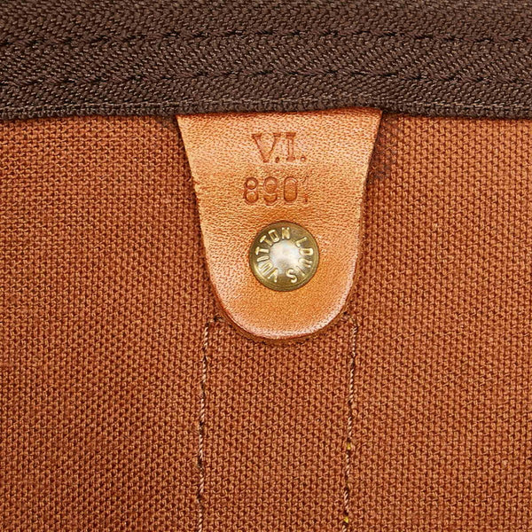 ルイ ヴィトン モノグラム キーポル45 M41428 ブラウン PVC レザー ボストンバッグ レディース LOUIS VUITTON 【中古】
