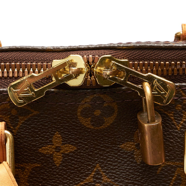 ルイ ヴィトン モノグラム キーポル45 M41428 ブラウン レザー PVC ボストンバッグ トラベルバッグ レディース LOUIS VUITTON 【中古】