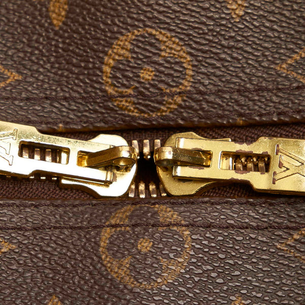 ルイ ヴィトン モノグラム キーポル 45 M41428 ブラウン PVC レザー ボストンバッグ トラベルバッグ レディース LOUIS VUITTON 【中古】