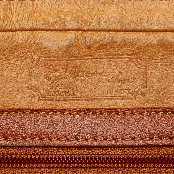 エム シー エム K5345 ブラウン PVC レザー セカンドバッグ メンズ MCM 【中古】