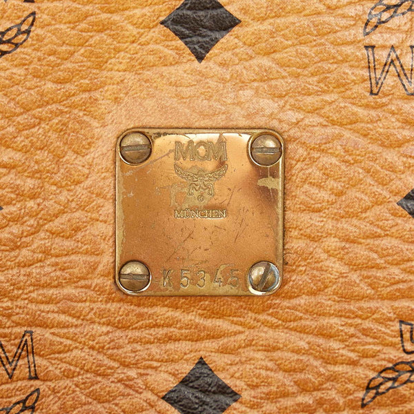 エム シー エム K5345 ブラウン PVC レザー セカンドバッグ メンズ MCM 【中古】