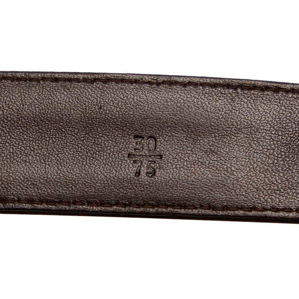 プラダ ガチャベルト ベルト ブラウン レザー サテン レディース PRADA 【中古】