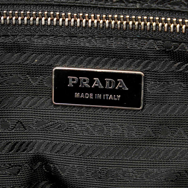 プラダ B11334 ブラック レザー ハンドバッグ ボーリングバッグ レディース PRADA 【中古】