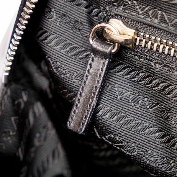 プラダ B11334 ブラック レザー ハンドバッグ ボーリングバッグ レディース PRADA 【中古】