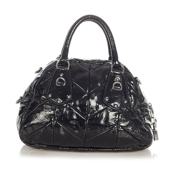 プラダ ブラック パテントレザー ハンドバッグ ショルダーバッグ 2WAY レディース PRADA 【中古】