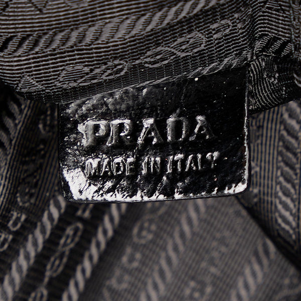プラダ ブラック パテントレザー ハンドバッグ ショルダーバッグ 2WAY レディース PRADA 【中古】