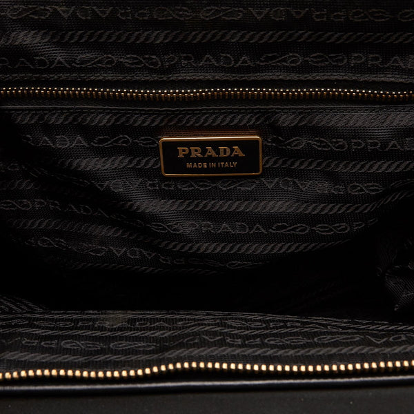 プラダ ポコノ ブラック ナイロン ハンドバッグ レディース PRADA 【中古】