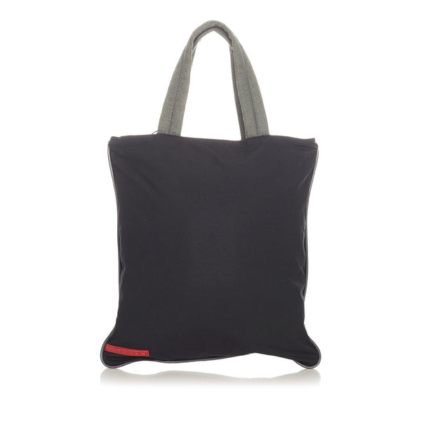 プラダ プラダスポーツ ブラック ナイロン ハンドバッグ トートバッグ レディース PRADA 【中古】