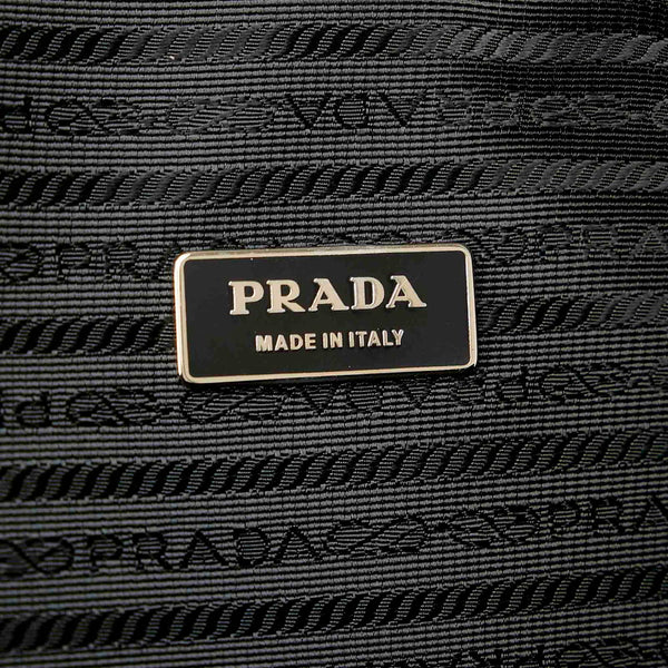 プラダ ポコノ ブラック ナイロン pcケース レディース PRADA 【中古】