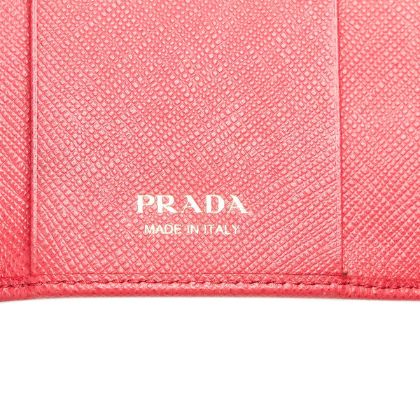 プラダ ピンク ゴールド サフィアーノ キーケース レディース PRADA 【中古】