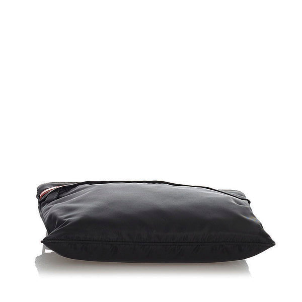 プラダ プラダスポーツ ブラック レッド ナイロン ショルダーバッグ レディース PRADA 【中古】