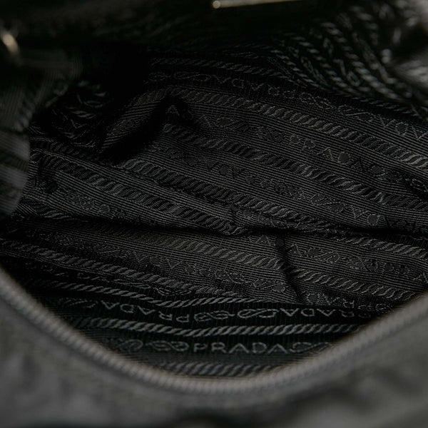 プラダ ポコノ ブラック ナイロン ショルダーバッグ レディース PRADA 【中古】