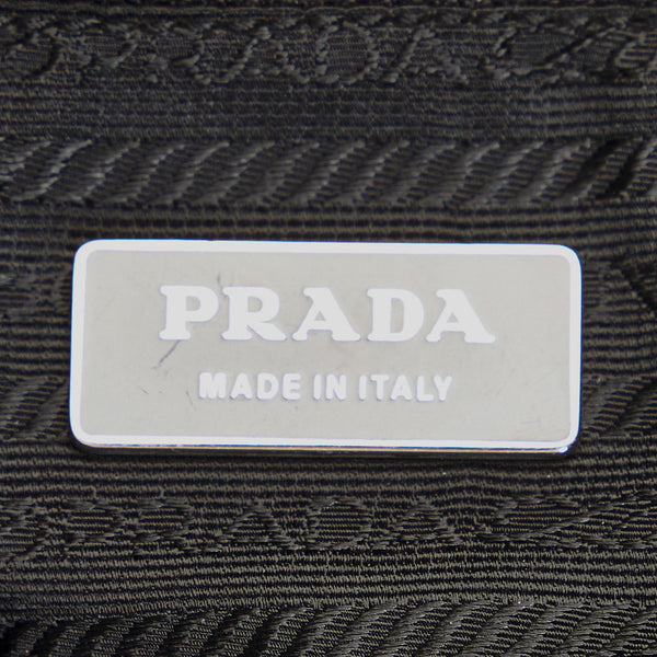 プラダ ブラック ナイロン レザー トートバッグ レディース PRADA 【中古】