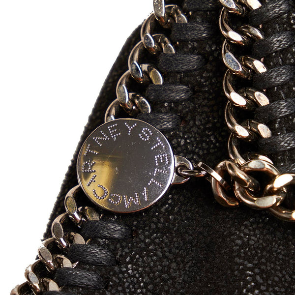 ステラマッカートニー ファラベラ ブラック シルバー ポリエステル ショルダーバッグ レディース Stella McCartney 【中古】
