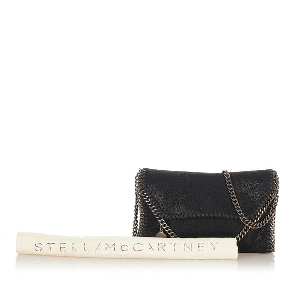 ステラマッカートニー ファラベラ ブラック シルバー ポリエステル ショルダーバッグ レディース Stella McCartney 【中古】