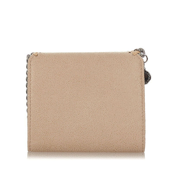 ステラマッカートニー ファラベラ ベージュ シルバー ポリエステル 三つ折り財布 レディース Stella McCartney 【中古】