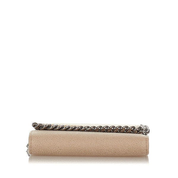 ステラマッカートニー ファラベラ ベージュ シルバー ポリエステル 三つ折り財布 レディース Stella McCartney 【中古】