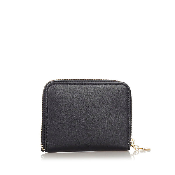 ステラマッカートニー ステラロゴ コインケース 570271 W8542 1000 ブラック ゴールド 合成皮革 レディース Stella McCartney 【中古】