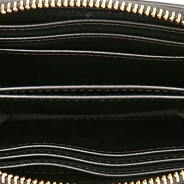 ステラマッカートニー ステラロゴ コインケース 570271 W8542 1000 ブラック ゴールド 合成皮革 レディース Stella McCartney 【中古】
