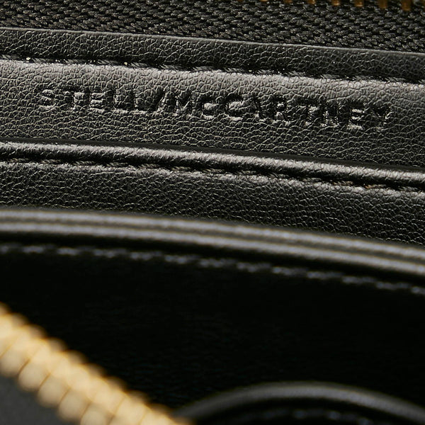 ステラマッカートニー ステラロゴ コインケース 570271 W8542 1000 ブラック ゴールド 合成皮革 レディース Stella McCartney 【中古】