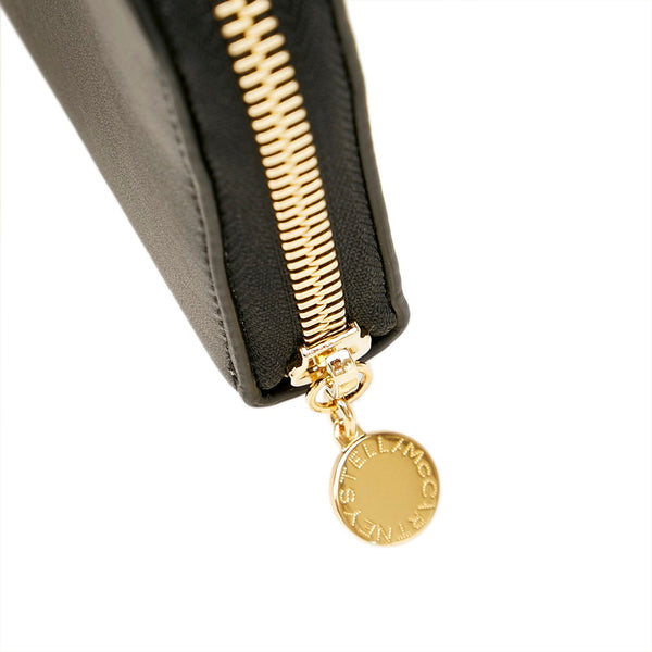 ステラマッカートニー ステラロゴ コインケース 570271 W8542 1000 ブラック ゴールド 合成皮革 レディース Stella McCartney 【中古】