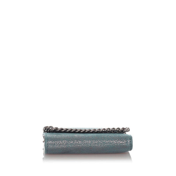 ステラマッカートニー ファラベラ ブルーグレー ポリエステル 三つ折り財布 レディース Stella McCartney 【中古】