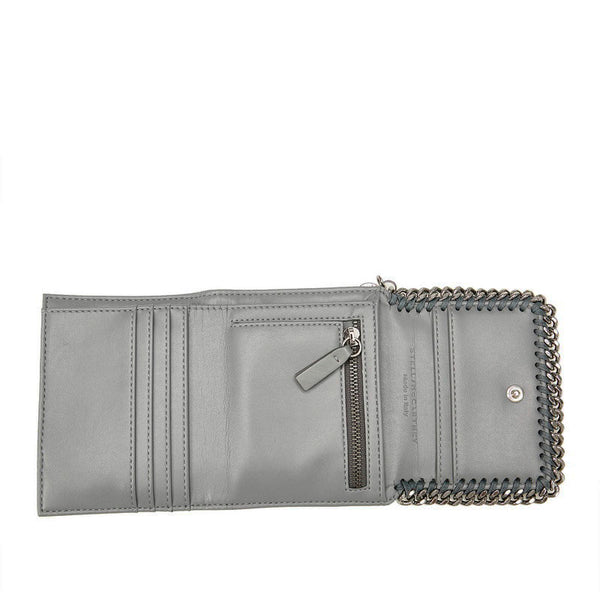 ステラマッカートニー ファラベラ ブルーグレー ポリエステル 三つ折り財布 レディース Stella McCartney 【中古】