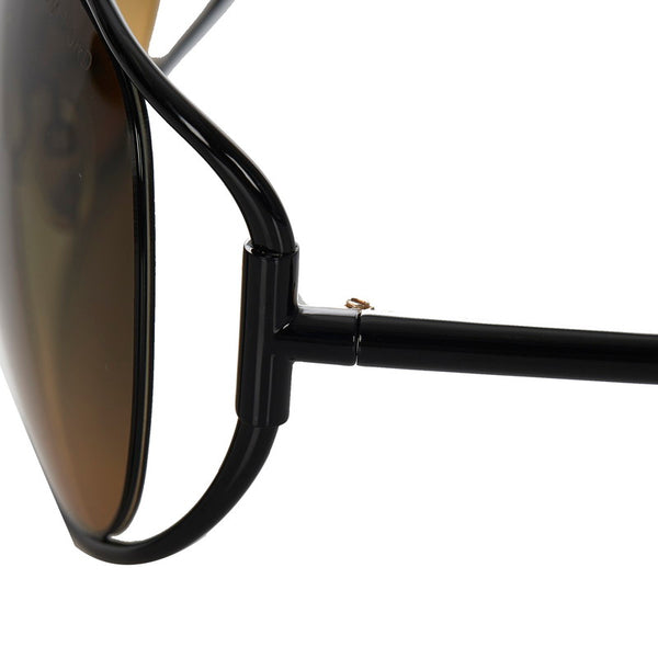 トムフォード TF155 01P ブラック プラスチック サングラス メンズ TOM FORD 【中古】