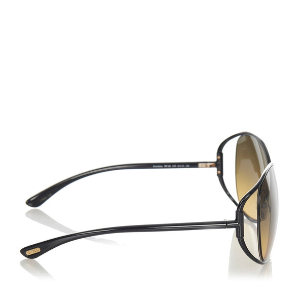 トムフォード TF155 01P ブラック プラスチック サングラス メンズ TOM FORD 【中古】