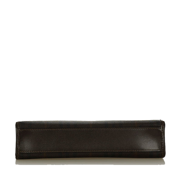 バーバリー ハウスチェック ブラウン レザー セカンドバッグ レディース BURBERRY 【中古】
