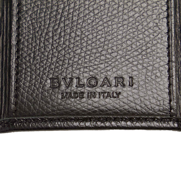 ブルガリ ブルガリ ブルガリ ブラック レザー キーケース メンズ BVLGARI 【中古】