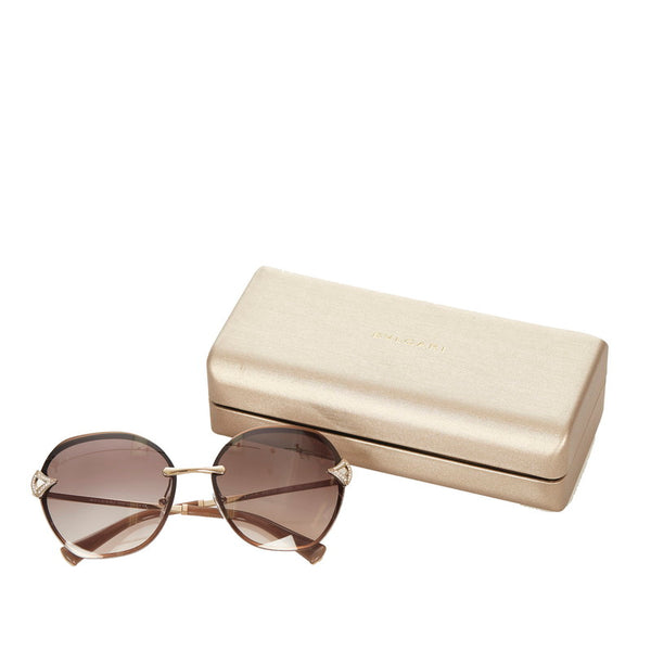 ブルガリ サングラス 6111B ゴールド ブラック メッキ レディース BVLGARI 【中古】
