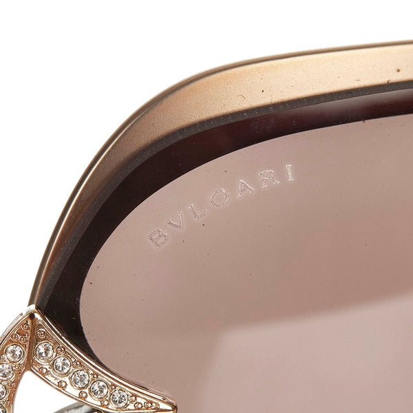 ブルガリ サングラス 6111B ゴールド ブラック メッキ レディース BVLGARI 【中古】