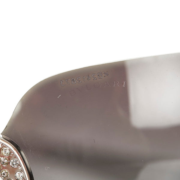 ブルガリ ブラック プラスチック サングラス メンズ BVLGARI 【中古】
