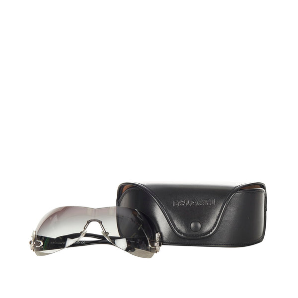 ブルガリ ブラック プラスチック サングラス メンズ BVLGARI 【中古】