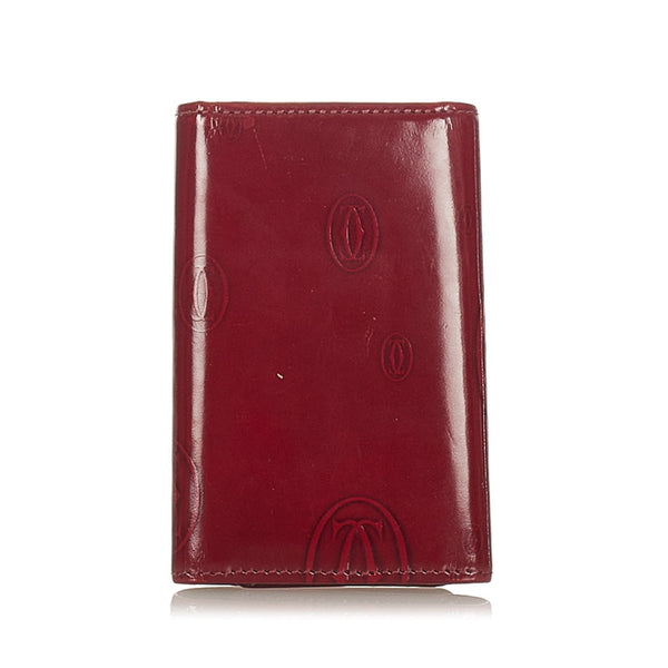 カルティエ マスト レッド レザー キーケース レディース CARTIER 【中古】