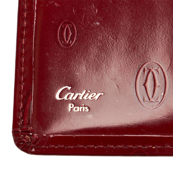 カルティエ マスト レッド レザー キーケース レディース CARTIER 【中古】