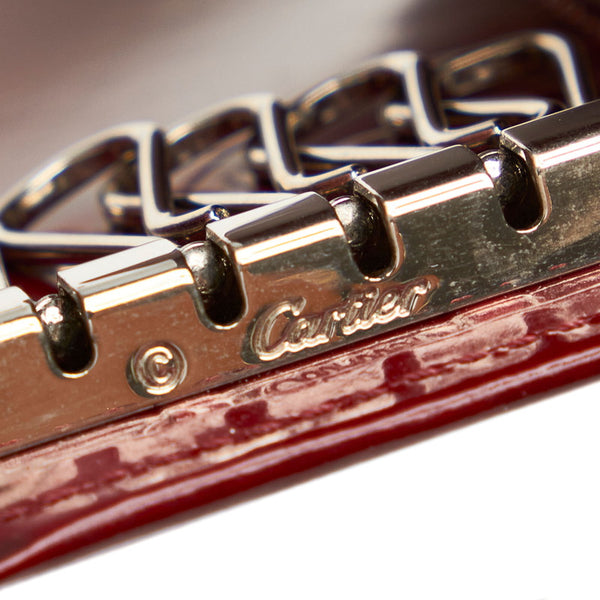 カルティエ マスト レッド レザー キーケース レディース CARTIER 【中古】