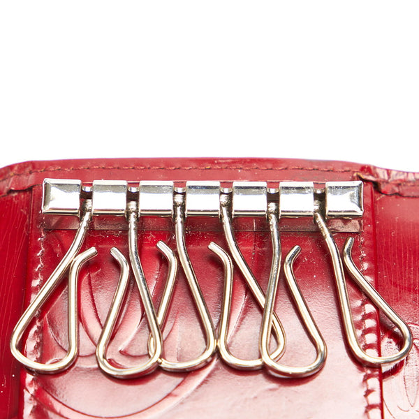 カルティエ マスト レッド レザー キーケース レディース CARTIER 【中古】