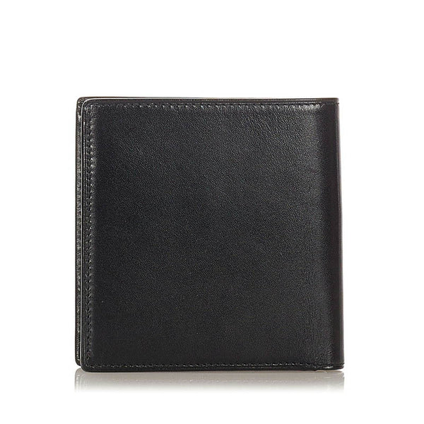 カルティエ パシャ ブラック レザー 二つ折り財布 メンズ CARTIER 【中古】