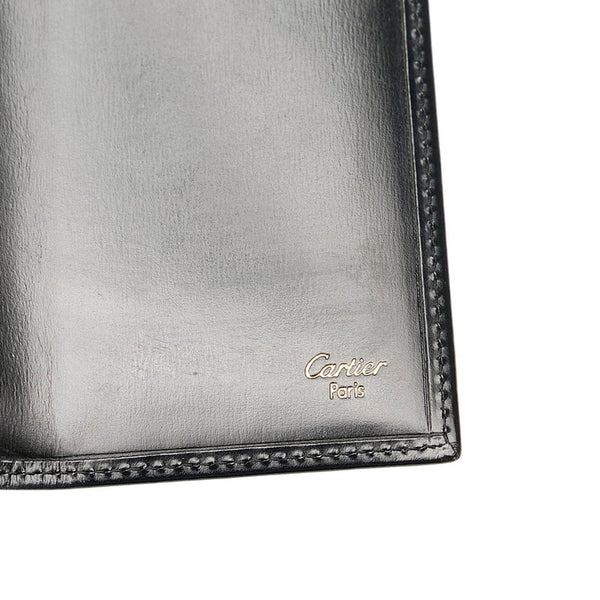 カルティエ パンテール パンサー ブラック ゴールド レザー 長財布 レディース CARTIER 【中古】