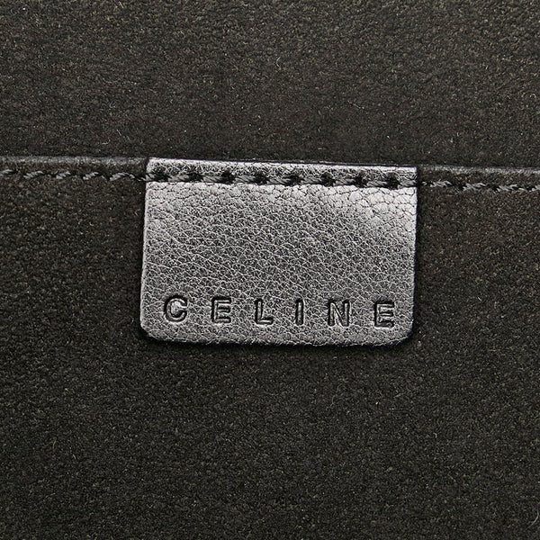 セリーヌ ブラウン アイボリー ハラコ レザー ハンドバッグ レディース CELINE 【中古】