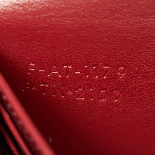 セリーヌ ラージ フラップウォレット  長財布 ボルドー ライトバーガンディ レザー レディース CELINE 【中古】
