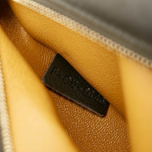 セリーヌ トラペーズ マスタード レザー スウェード ハンドバッグ ショルダーバッグ 2WAY レディース CELINE 【中古】